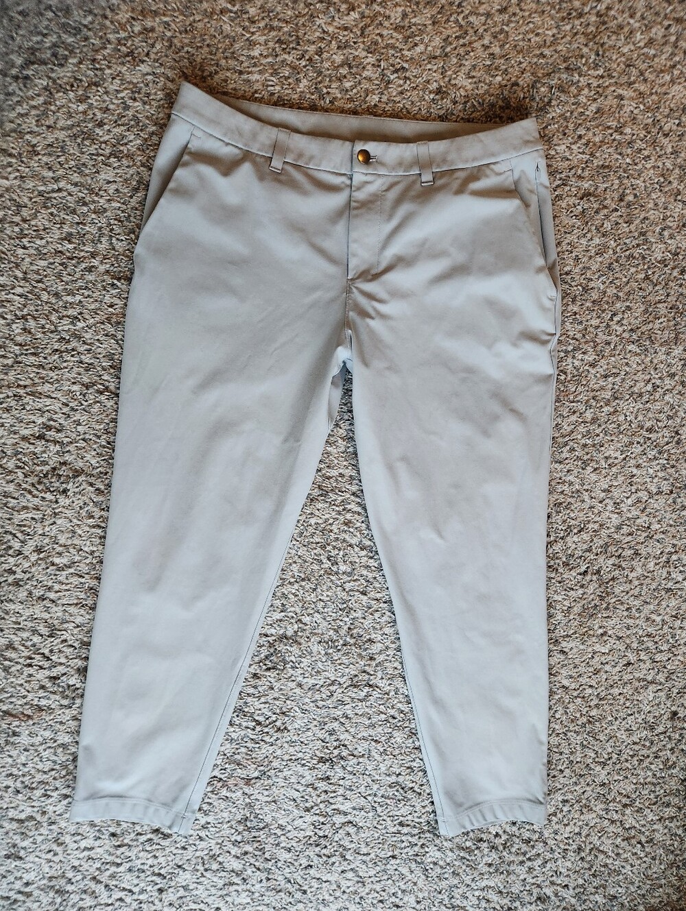 Lululemon Commission Mens Golf Pant 36x30 36 Short Grey/Silver Drop Athleisure